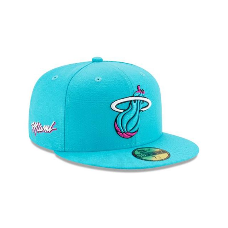 NBA Miami Heat 2019 Authentics City Series Alt 59Fifty Fitted (ZMO2899) - Blue New Era Caps